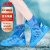 冰禹 BYsy-24 PVC防滑防水加厚防雨鞋套 成人男女耐磨雨鞋 珠光蓝 XXL（1双）