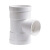 联塑（LESSO）90°异径三通PVC-U排水配件白色 dn110×75