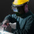 TLXT真彩带式焊帽变光可调头戴式焊帽铝架防烤脸电焊二保太阳能工地面 经典变光(不含)