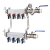 联塑不锈钢分水器地暖分水器地热分水器大流量分水器3路四路4路分水器暖气排气阀放水阀套阀配件地暖管 大流量不锈钢分水器4路20S5【不带套阀】
