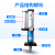 气液增压缸气缸1T3T5T8T10T1520吨可智能控制增压缸气缸 MPT125*100-20-20T-50可调 套装