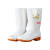 沸耐笙 FNS-04963 通用中筒白色卫生水鞋 耐酸碱油低跟食品水靴 803女士中筒白色单鞋 37 双
