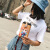 途尊（kingtrip）装手机的小包2021韩版新款潮夏天可爱斜挎包少女迷你卡通手机包学生零钱散步包 花瓶少女