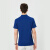 者也（ZYE）夏季polo衫定制T恤广告文化团体工作服订做短袖印字工衣 KMDK003 宝蓝色 2XL码 