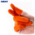 海斯迪克 加厚防滑护指耐磨乳胶手指套 橘黄色2.7cm/M码【100只】