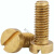 ONEVAN黄铜GB65一字槽开槽圆柱头螺钉螺丝钉子螺栓M1.2M1.4M1.6M2.5M3 M2*3(100个)