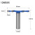 木工铣刀6刃T型刀红木六齿大T型刀带柄槽刀加长柄 厚5mm 六刃T型刀12*65*5