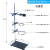 定制适用于标准大号铁架台50/60/80cm/1米方座支架加厚底座十字夹 标准铁架台(高50cm全套)