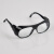 电焊打磨防尘玻璃眼镜护目镜工业劳保防护防风沙防飞溅防冲击 黑色 黑色镜片