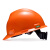 梅思安/MSA V-Gard标准型PE V型安全帽工地建筑工程防砸防冲击头盔 超爱戴帽衬带下颚带 可定制 黄色