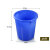 大号塑料圆形垃圾桶酒店厨房工业环卫物业大容量有盖加 45L蓝色不带盖子