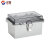 汉展 f型接线盒 金属扣 室外防水盒不锈钢金属扣abs塑料接线盒 150x100x90