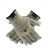 代尔塔/DELTAPLUS2020125级掌面牛皮防割手套耐油防250℃高温覆皮机械手套黄灰色9码1副装