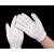 白色手套棉夏季透气薄款文玩盘珠礼仪工作男女加厚耐磨劳保干活 黑色棉高质量款手套 -12双 L