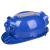 夏季太阳能带风扇安全帽工地多功能电风扇充电空调防晒帽子头盔男 蓝色(MA款)12000毫安
