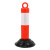 稳斯坦 WST202 警示柱 塑钢反光隔离柱 交通设施 防撞柱路桩 路障柱(79.5cm-钢管红白)