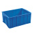恬晨牌515x350x205mm5号工具箱无盖蓝色塑料产品箱塑料工具箱产品箱（10个装） 1个