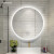 莱姆森（Lamxon）浴室镜子led镜简约圆形镜带灯壁挂墙卫生间厕所镜可定制 升级单触控+三色+时温+防雾 900mm直径 （防爆）