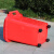 莫恩克 户外垃圾桶 可定制LOGO 分类垃圾袋 小区环卫垃圾桶大号翻盖室外果皮箱塑料 60升带轮红色