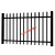 锌钢护栏围墙护栏别墅庭院小区工厂围栏隔离栏篱笆栅栏学校铁栏杆 灰色
