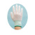 手套劳保手套劳保用品手套针织胶手套纱手套 涂指pu涂掌 涂胶手套 中号绿边凃指普通款(12双/打1200双/件)