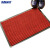 海斯迪克 HK-59 复合地毯 双条纹PVC地垫 防尘防水进门垫 除尘防滑地垫 暗红色 60*90cm