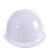 百舸 安全帽圆顶进口ABS材质防砸缓震抗冲击工地建筑施工可调节按钮透气头盔 白色