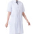 百舸白大褂长袖短袖女修身药房实验实习学生护士冬装夏装隔离衣（女短袖xxxl）