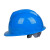 牛保安安全帽工地男施工建筑工程领导电工劳保透气高强度abs加厚安全头盔 蓝色 国标加厚款