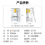 博扬（BOYANG) BY-RJ11-6P2C电话水晶头三叉式 2芯语音电话线接头 RJ11语音电话线水晶头 (15U镀金)100/盒