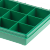 RS Pro欧时515568 12格绿色聚丙烯 (PP) 零件收纳盒 透明小格子家用五金零件塑料整理盒收纳盒工具箱螺丝盒