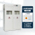 万迪诺钢制气瓶柜 医院实验室易燃气体安全存储柜 二代报警器白色三瓶柜