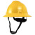沃得斐   达林韦尔工地盔安全帽带护目镜防砸透气工程高空作业 新国标黄色防砸大檐帽