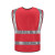 一盾反光马甲安全背心工作服交通环卫工人工地安全服免费印字定制logo 红色 多口袋