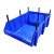 罗德力 货架零件盒 组合式塑料斜口物料盒收纳箱零件盒工具盒 Q7号 610*410*220mm 蓝色
