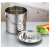 不锈钢桶带盖圆桶提水桶提桶加厚汤桶奶茶桶 直径25高度25 11ml