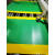 车间过道工业带黄色警示边牛津橡胶地垫加厚PVC防滑垫工厂地板垫 牛津加厚黄边绿人 09米宽（1米长度）