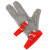 HongCho防割钢丝手套 防切割伤防护钢环手套 不锈钢金属杀鱼手套 XXS(小款)(三指)