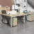 欧音（OUYIN）职员办公桌椅组合4人位简约屏风卡位工位6人位办公桌子办公室 定制尺寸