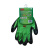 3M 防护手套舒适型防滑耐磨手套劳防手套丁腈掌浸手套绿色 L 高透气性 抗油污 耐磨防滑 一付装