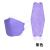 丽都依臣 成人kf94鱼型口罩四层含熔喷布独立包装3D韩式鱼嘴口罩 可定制印制logo  紫色 20片盒装 独立装 