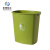 米奇特工（Agents mickey）塑料垃圾桶创意卫生间办公室大号北欧简约纸篓 绿色 40L无盖