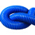 蓝色PVC橡胶软管工业吸尘管除尘管波纹伸缩通风管下水管道排水管 内径250mm*1米