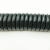 弹簧线2 3 4 6 8芯螺旋电线PU弹力伸缩弹簧电缆电线多芯规格防水 黑2芯0.2平方  2.5米