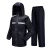 久臻 雨衣 电工分体式雨衣雨裤套装 反光雨衣 电力用可印字LOGO JZD01 黑色 4XL 