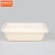 京洲实邦 一次性环保餐盒玉米淀粉可降解分格饭盒带盖汤碗商用外卖打包盒A 方形餐盒1000ML（50套）