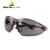 代尔塔（DELTAPLUS）101120 防护眼镜 防雾防冲击防刮擦耐磨黑色 1副