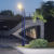 中盏 SQZ3550 院子 庭院户外led路灯现代 景观灯公园小区室外 铝型材 3.5米 50W 侧面灯带蓝光