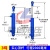 50缸径液压油缸双向液压缸升降式油顶3吨小型液压缸液压顶千斤顶 50*2000(实心电镀)