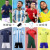 无敌彪 世界杯球衣阿根廷巴西法国葡萄牙C罗英格兰比利时西班牙球衣儿童足球服套装男女定制国家队服比赛 22-23巴西客场-光板 160